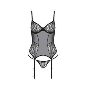 PE ECO Leafa corset & thong black