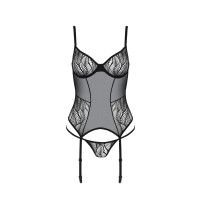 PE ECO Leafa corset & thong black