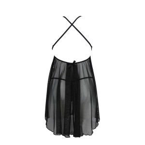 AV Leslie chemise & thong black
