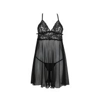 AV Leslie chemise & thong black
