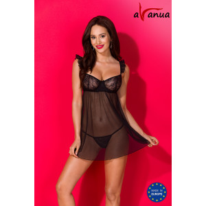 AV Milagros chemise & thong black