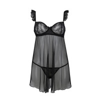 AV Milagros chemise & thong black