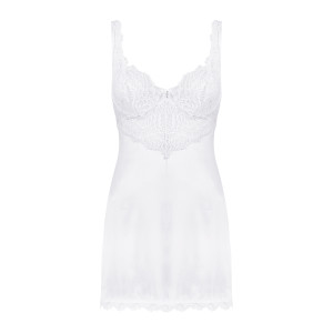 OB Amor Blanco underwire chemise & thong white