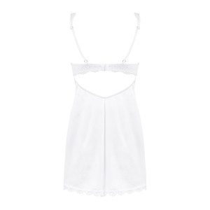 OB Amor Blanco underwire chemise & thong white
