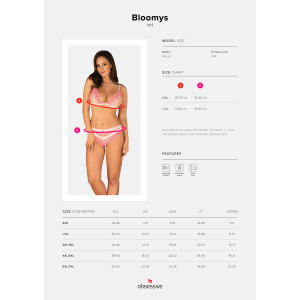 OB Bloomys 2pcs set pink-white