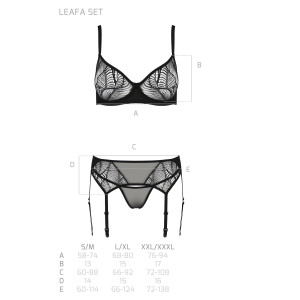 PE ECO Leafa 3pcs set black