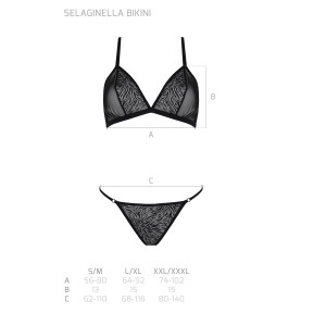 PE ECO Selaginella bikini black
