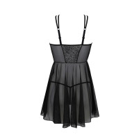 PE ECO Selaginella chemise & thong black