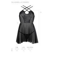 PE ECO Selaginella chemise & thong black
