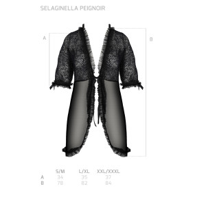 PE ECO Selaginella peignoir black