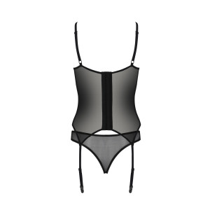 PE ECO Selaginella corset & thong black
