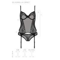 PE ECO Selaginella corset & thong black