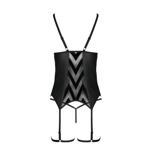 PE Angelica corset & thong black