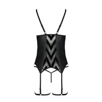 PE Angelica corset & thong black