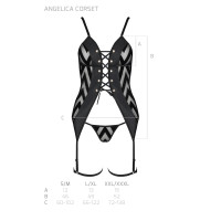 PE Angelica corset & thong black