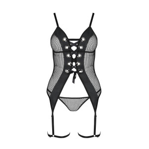 PE Beth corset & thong black
