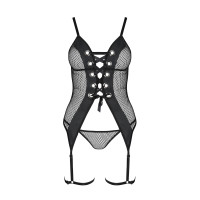 PE Beth corset & thong black
