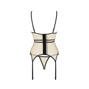 PE Serara corset & thong beige