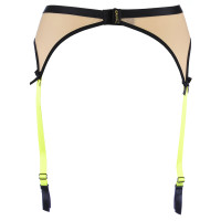 V-10142 garter belt beige-black