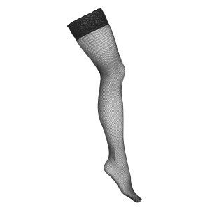 KO H010 fishnet hold ups black L/XL