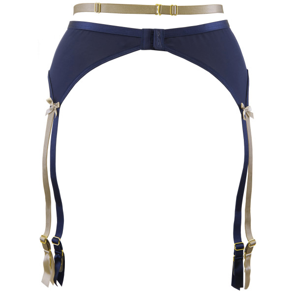 V-9332 garter belt blue-beige | Axami