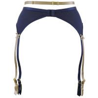 V-9332 garter belt blue-beige