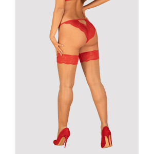 OB Mellania hold ups beige-red