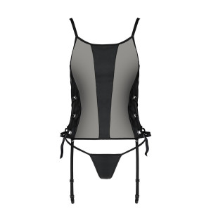 PS Malwia Size Plus corset & thong black