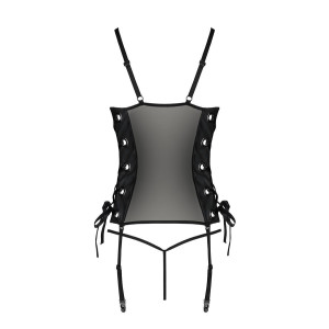 PS Malwia Size Plus corset & thong black