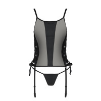 PS Malwia Size Plus corset & thong black