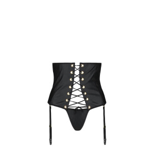 PS Celin Size Plus corset & thong black