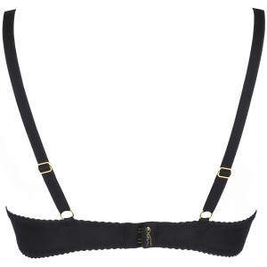 V-9781 bra black with open cups