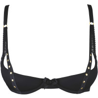 V-9781 bra black with open cups