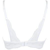 V-9821 bra white with open cups