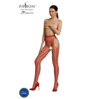 PE ECO Strumpfhose ouvert S007 red