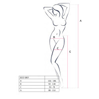 PE ECO Strumpfhose ouvert S001 red