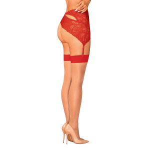 OB S814 stockings nude-red
