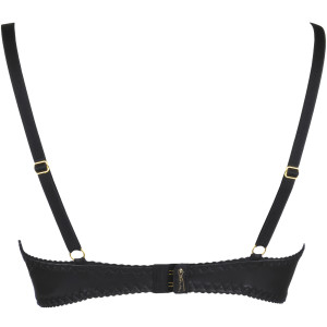 V-9871 bra black with open cups