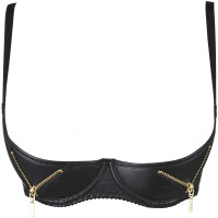 V-9871 bra black with open cups