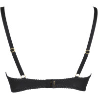 V-9871 bra black with open cups