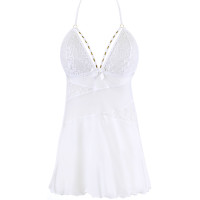 V-10459 babydoll & string white