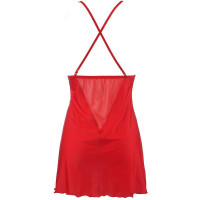 V-10469 babydoll & string red