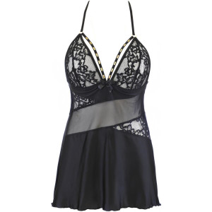 V-10479 babydoll & string black