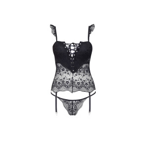 BN Alena corset & thong black