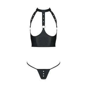PE Genevia 2pcs set with open bra black
