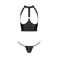 PE Genevia 2pcs set with open bra black
