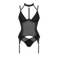 OB Brasica corset & panties black
