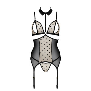 PE Dominica corset & thong beige