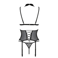 PE Dominica corset & thong black