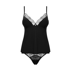 OB Bella Rou top & panties black